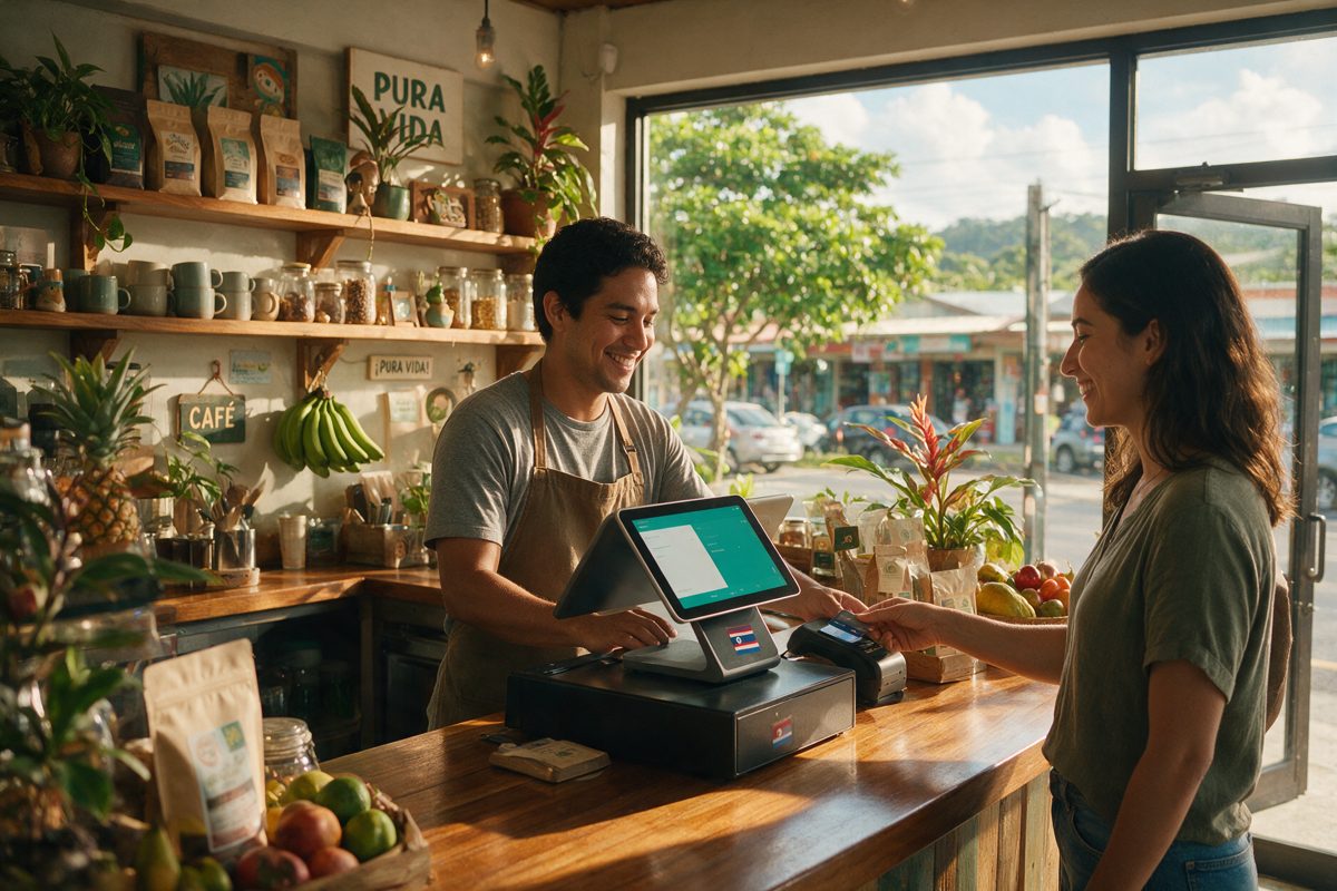 Punto de venta cobrando con factura electrónica automática
